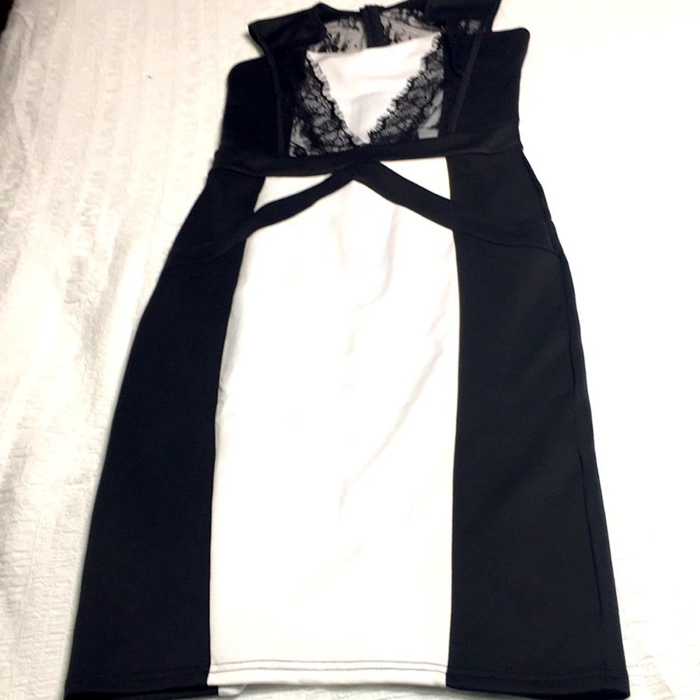 Black and white dress